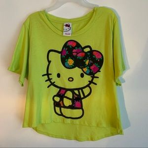 Hello Kitty Neon Crop Tee